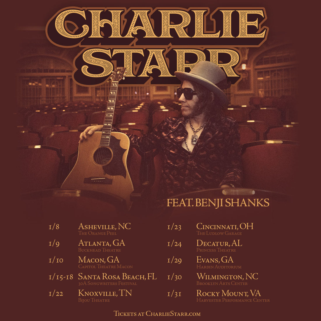 2026 Charlie Starr Solo Tour Dates